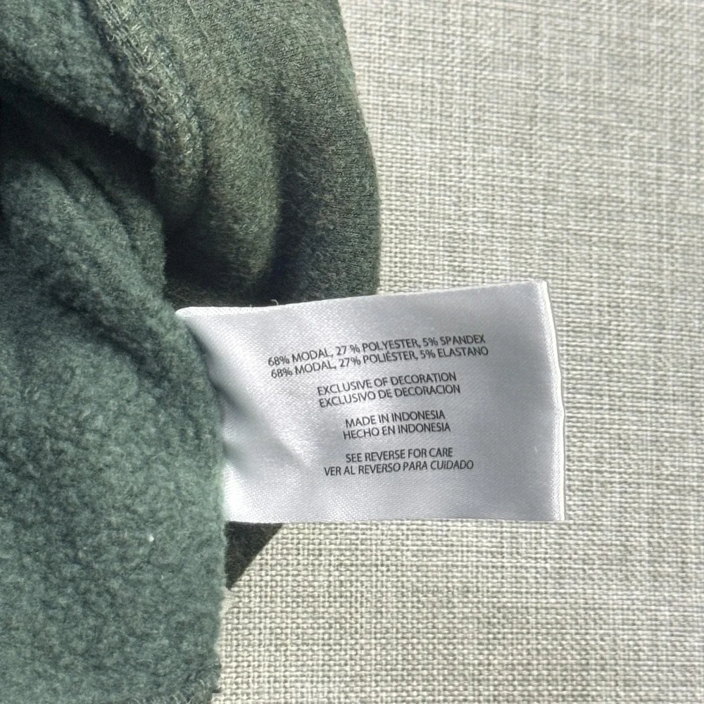 Orvis Sweatshirt Pullover Mens XS Green Crew Neck‎ Fleece Stretch Long Sleeve